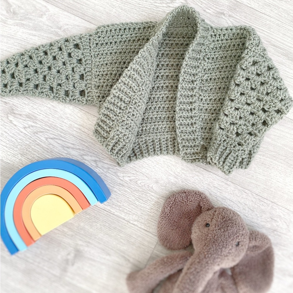 Handmade Crochet Baby Cardigan
